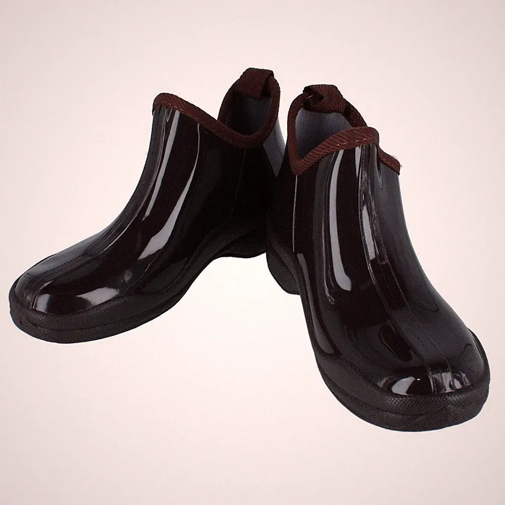 CTM Damen Solid Knöchel Höhe Garten Regenstiefel