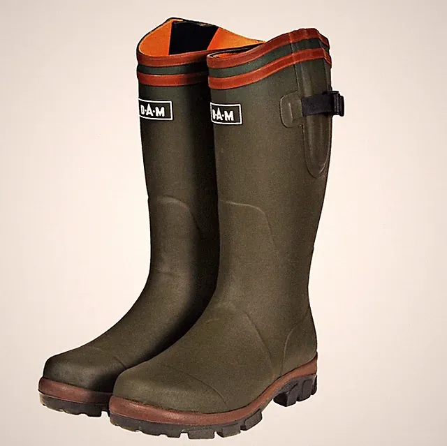 DAM Flex Rubber Boots mit Neoprenfutter Stiefel Gr. 40 41 42 43 44 45 46 NEW OVP