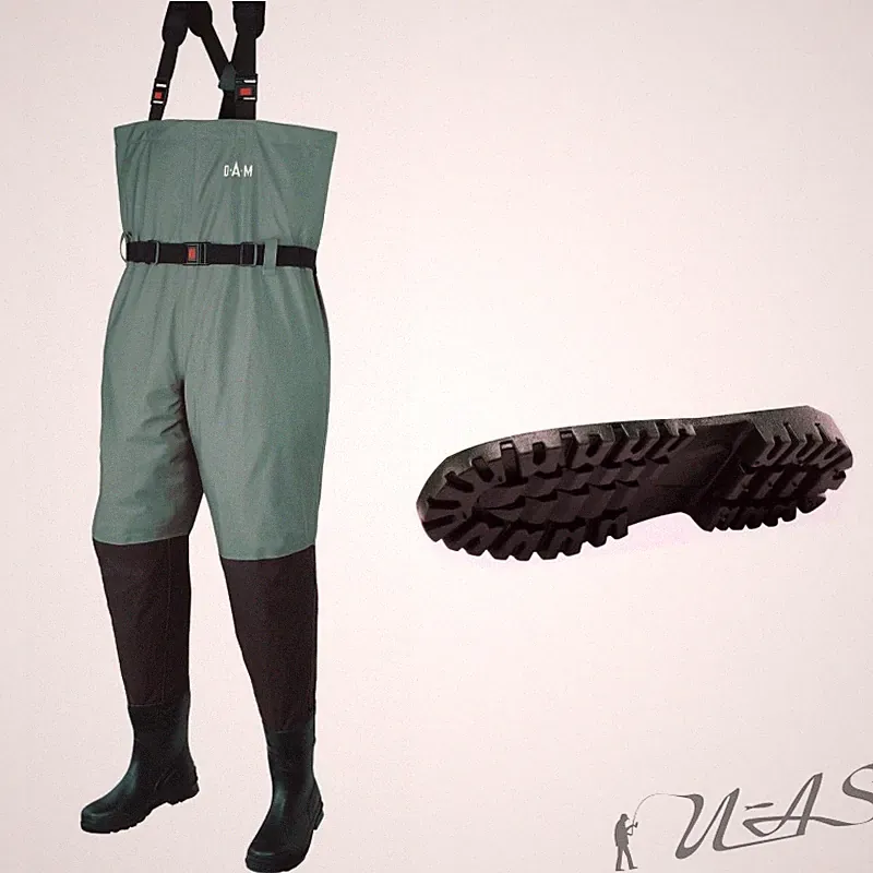 DAM Hydro-Tech Wathose Atmungsaktiv Gummi Stiefel Teich Hose Gr.40 Kva