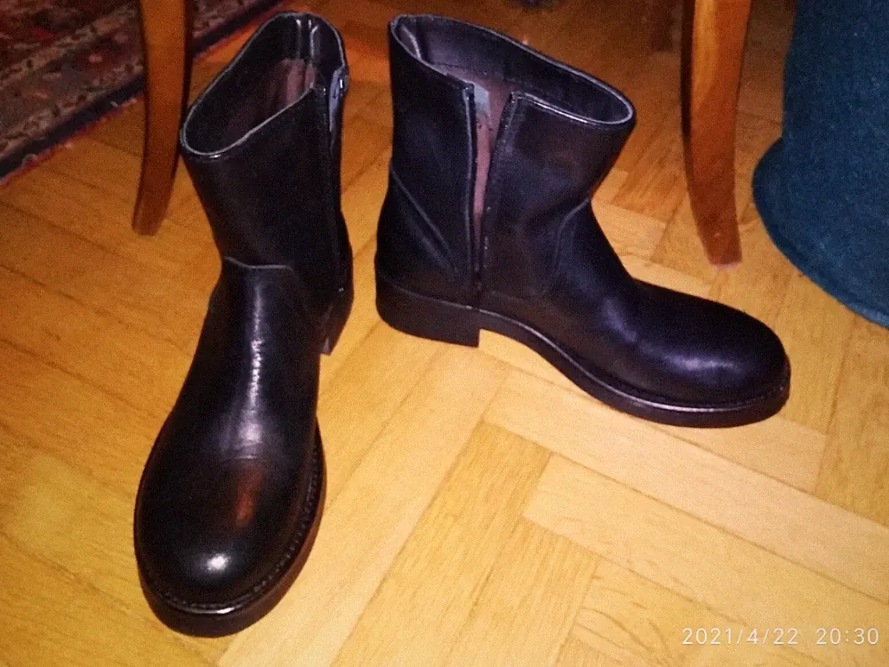 Damen Biker Gr. 40 NEU Echtleder Freifall Stiefel Boots Stiefel Amphibien