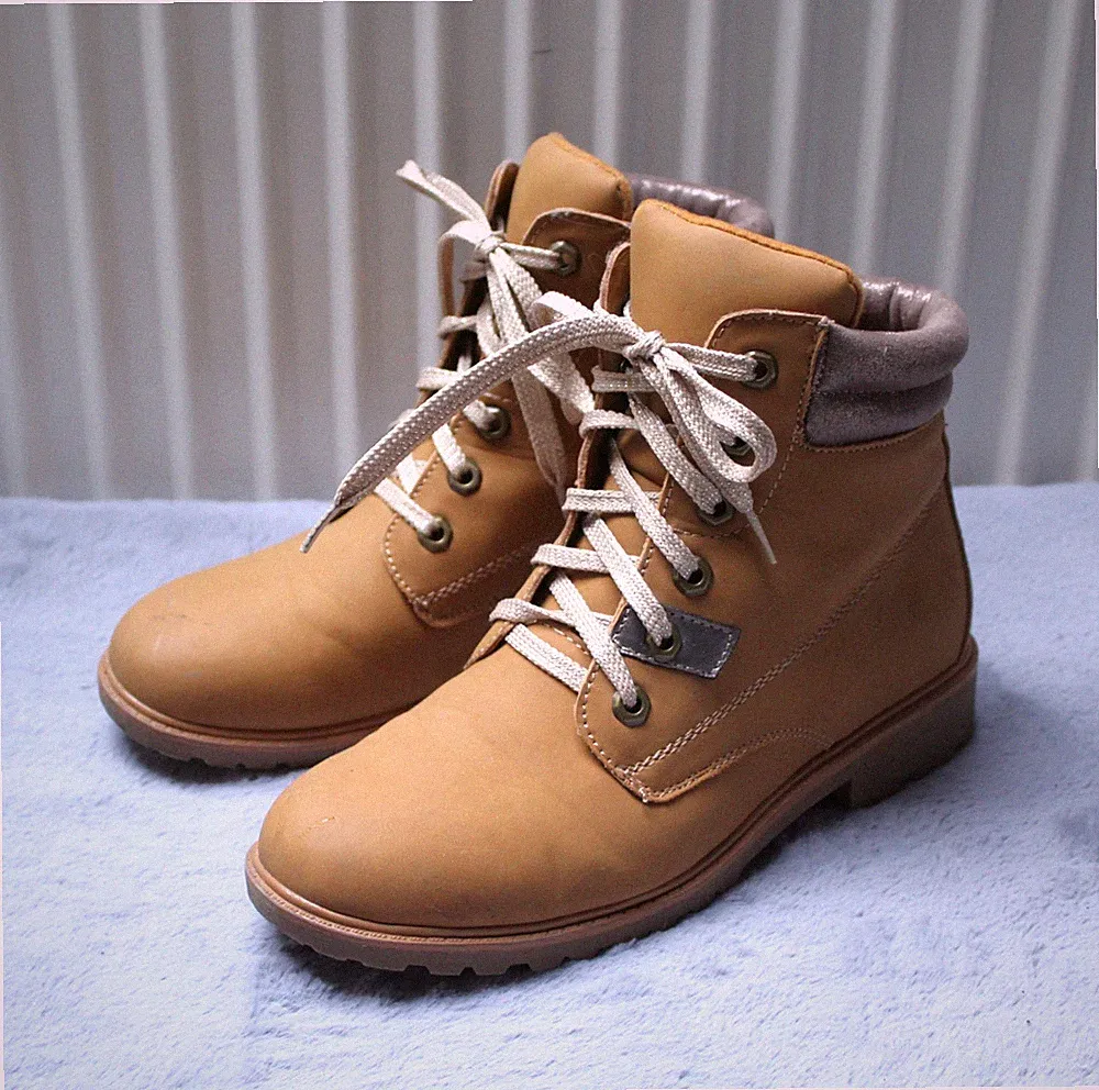 Damen Boots Winterstiefel mit Glitzer Stiefeletten Schnürschuhe gefüttert Gr. 39