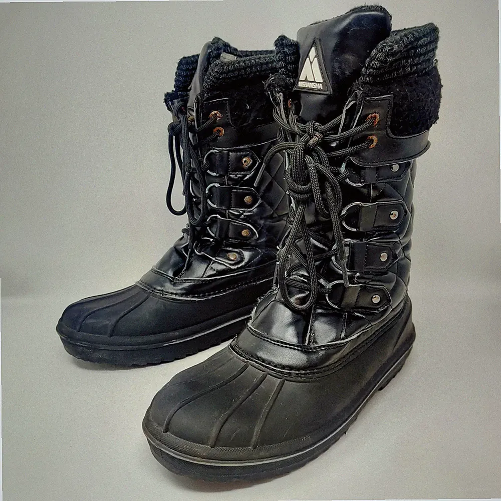 Damen Duck Boots Mishansha UK 7 Schneestiefel halbhoch Winter Schnürung Outdoor