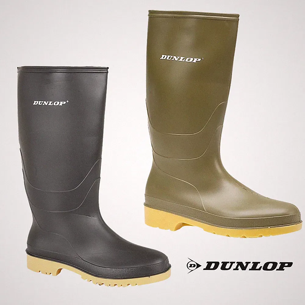 Damen Dunlop Gummistiefel wasserdicht Stiefel Winter groß PVC Gummistiefel Junior Kinder