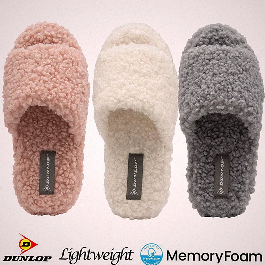 DAMEN DUNLOP MEMORY FOAM HAUSSCHUHE WINTER WARM KOMFORT SLIPPER PANTOLETTEN SCHUHE GRÖßE