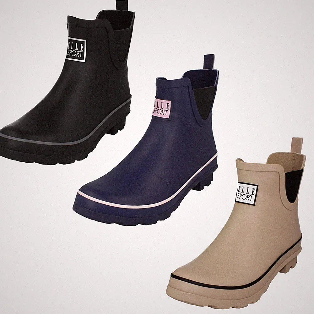 Damen Elle Sport Gummistiefel Kurz Stiefel X1R273