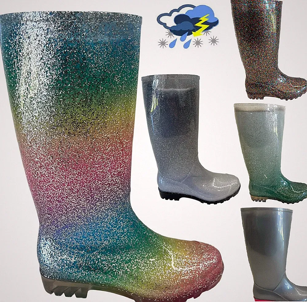 DAMEN FRAUEN GUMMISTIEFEL FESTIVAL REGEN WASSERDICHT GUMMISTIEFEL SCHNEESTIEFEL SCHUHE GR.