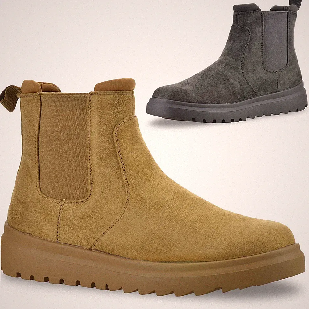 Damen Frauen Slipper Booties bequem warm Wandern Chelsea Stiefeletten Schuhe Größe