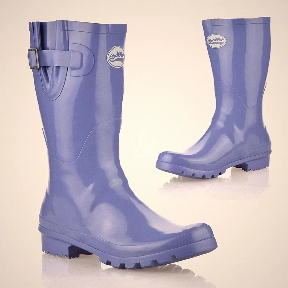 Damen Frauen Wasserdicht Gummistiefel Garten Regen Schnee Festival Gummistiefel Größe