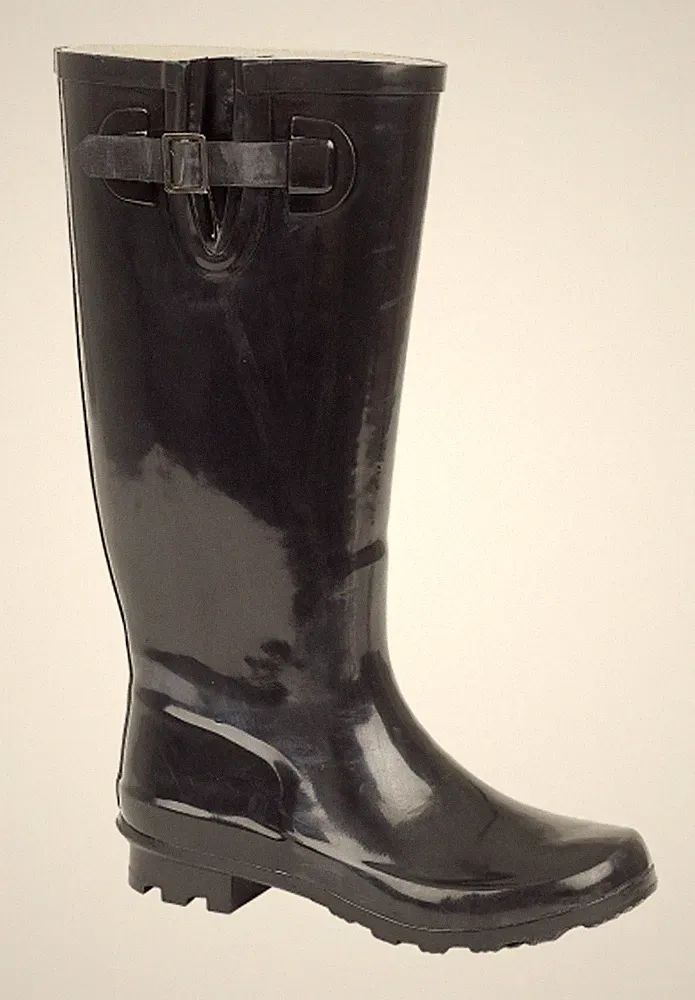 Damen Funky Festival Gummistiefel, Weite Wade Fit Regen Schnee Gummistiefel