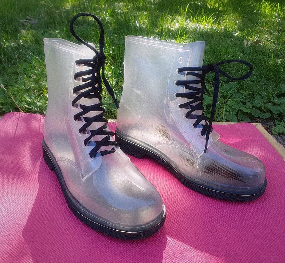 Transparent Gummistiefel