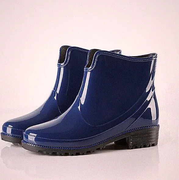 Damen Gummistiefel Chelsea Garten Regenstiefel Rutschfest Stiefeletten Größe