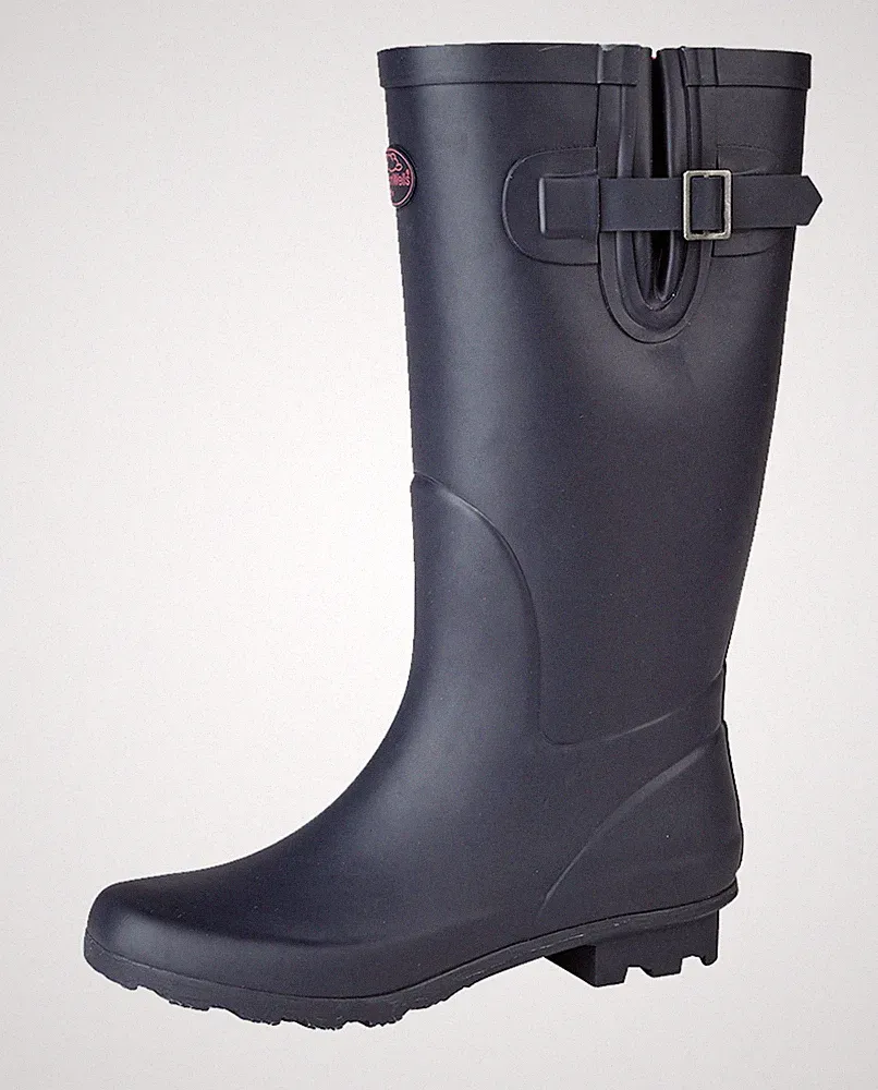 Damen-Gummistiefel dunkelblau weite halbhohe Regen Schnee wasserdicht Gummistiefel 3-9