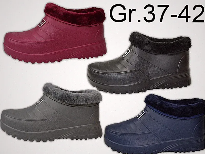 Damen Gummistiefel Gr.37-42 Gummischuhe Galosche Gartenschuhe Clogs NEU 2734