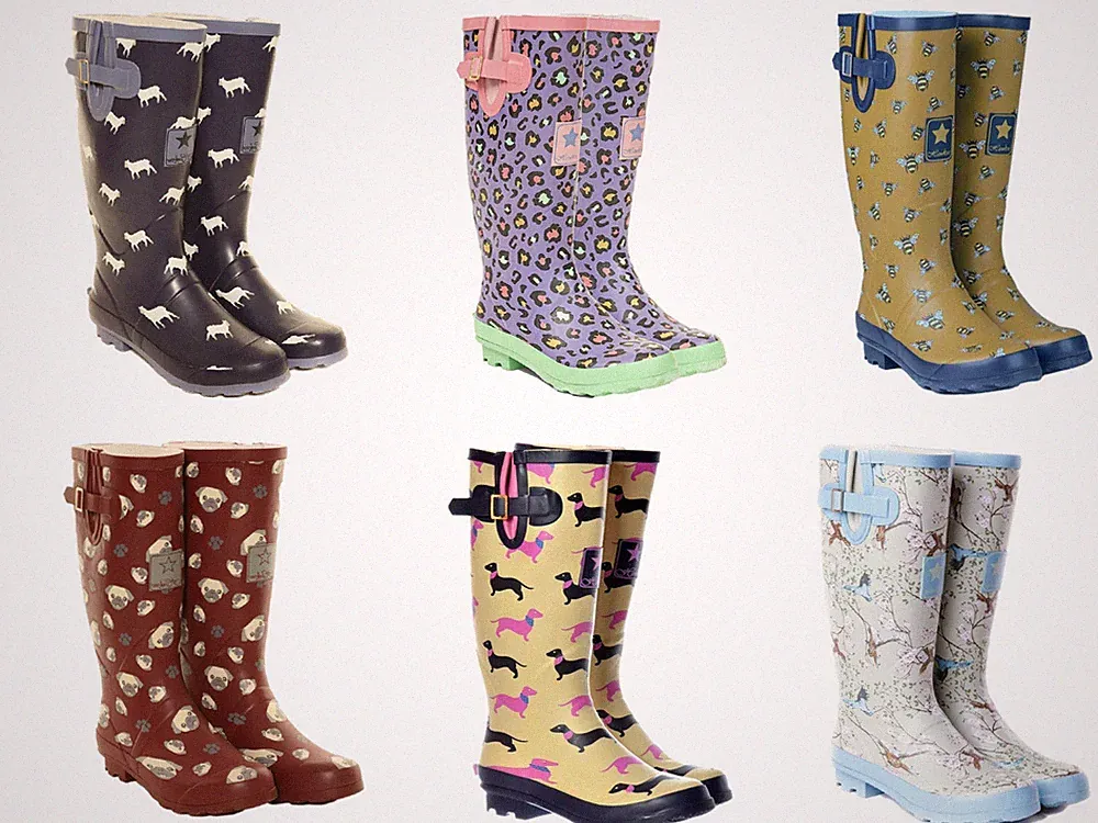 Damen Gummistiefel Gummistiefel Wasserdicht Regen Festival Weite Wade Winterstiefel