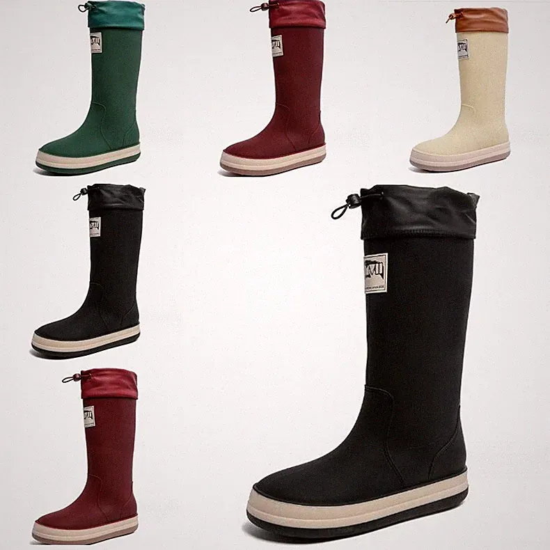 Damen Gummistiefel Gummistiefeletten Regenstiefel mittelhoch gartenstiefel