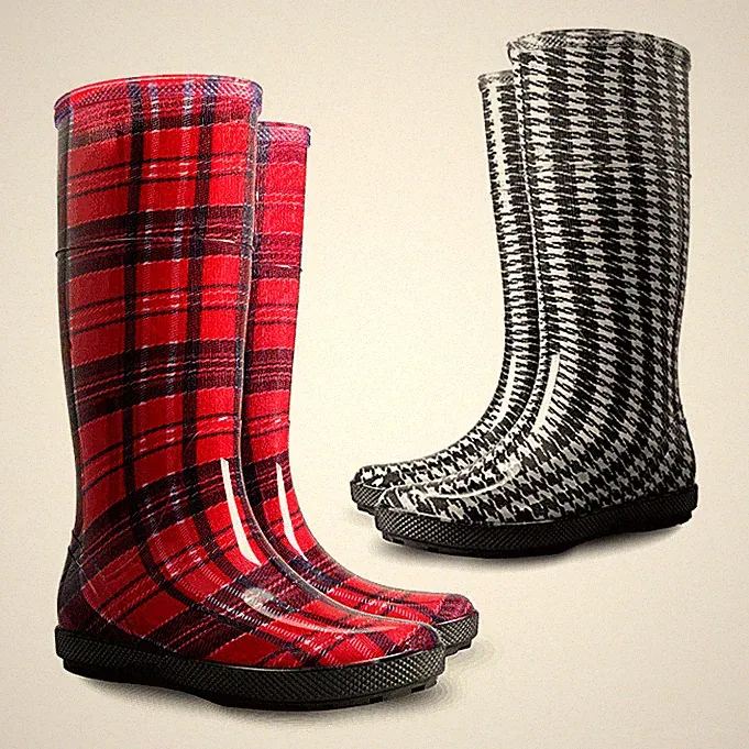 Damen Gummistiefel HAWAI LADY Print Design PVC wasserdicht Gummistiefel Regenstiefel