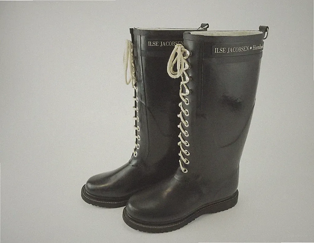 Damen-Gummistiefel Ilse Jacobsen Hornbaek, Rubmoon, schwarz Gr. 38 Danish Design