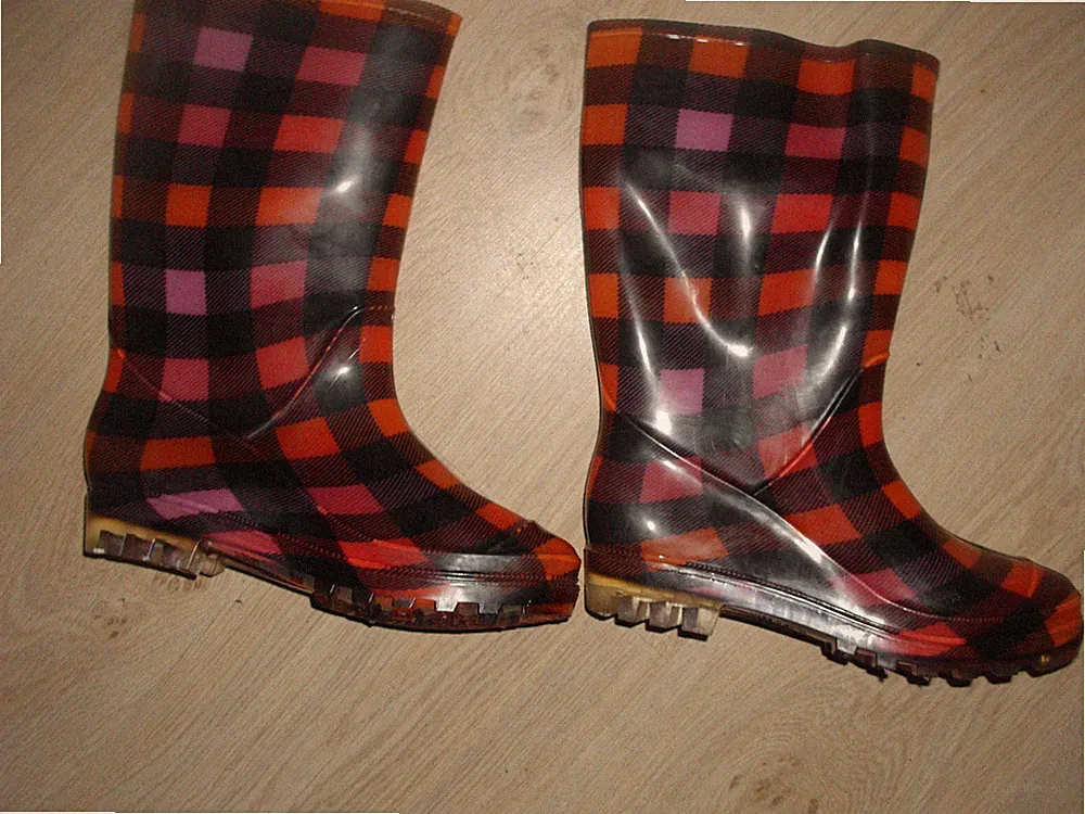 Karomuster Gummistiefel