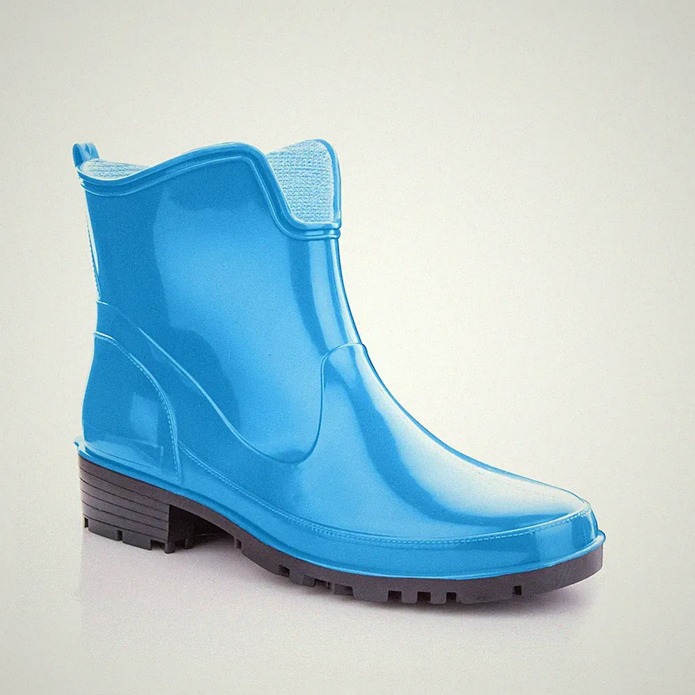 Damen Gummistiefel Knöchel Kurze Regenstiefel Elke Blau, numeric_36
