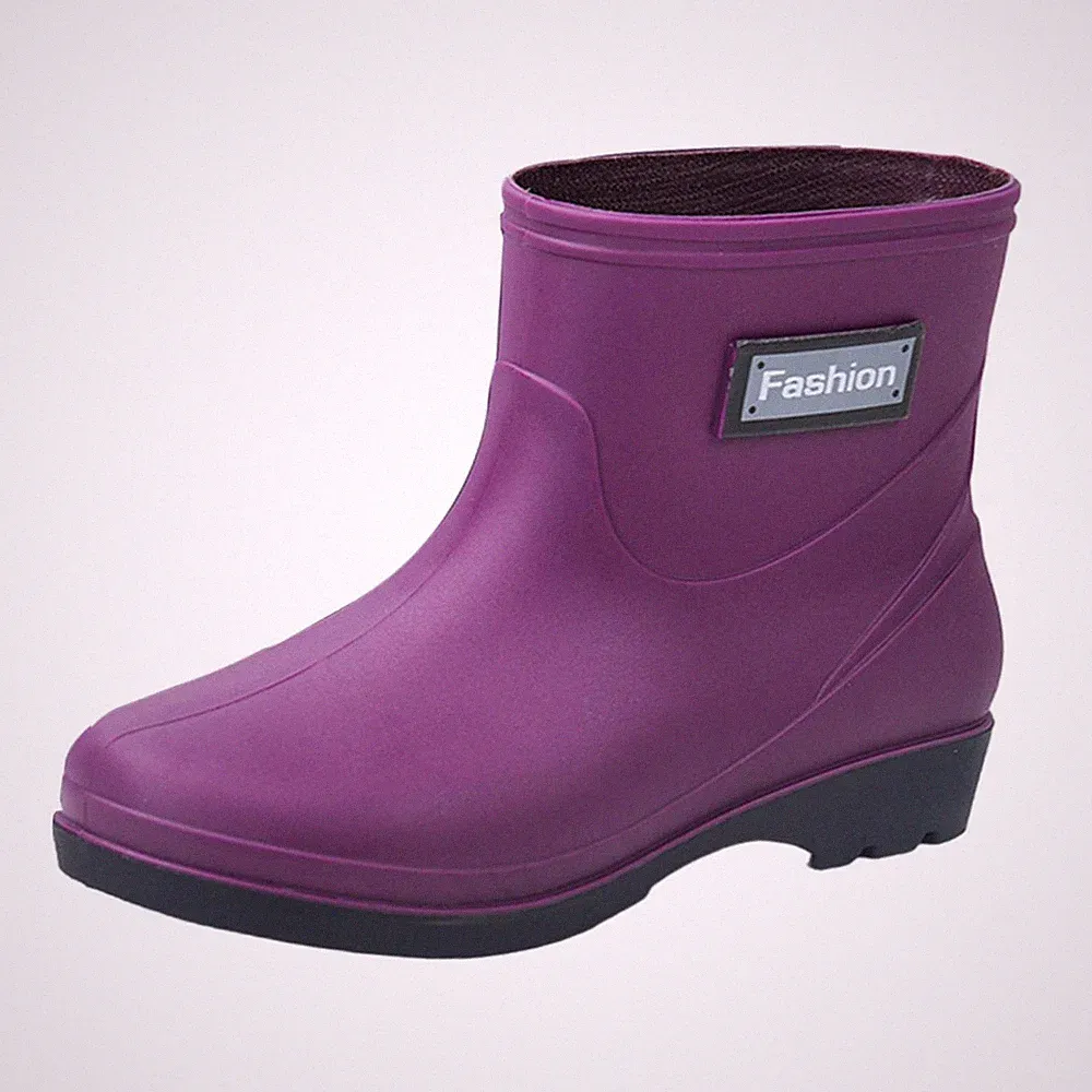 Damen-Gummistiefel, kurze Gartenstiefel für Damen, Reisen und
