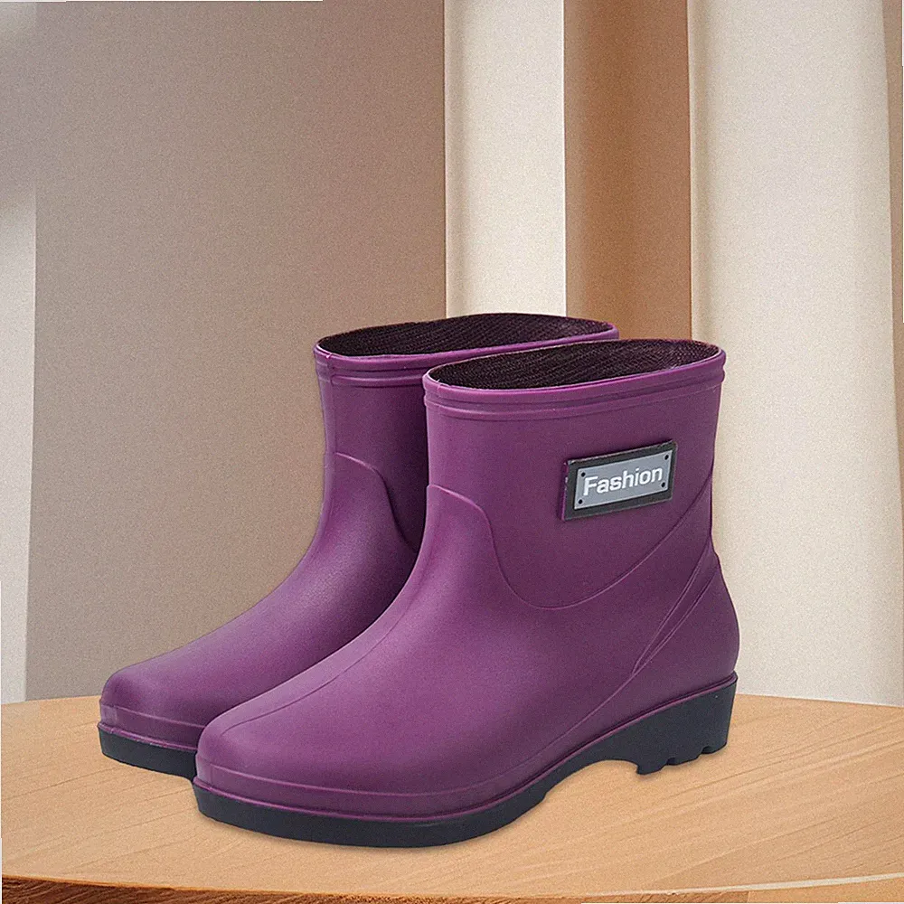 Damen-Gummistiefel, kurze Gartenstiefel für Damen, Reisen und