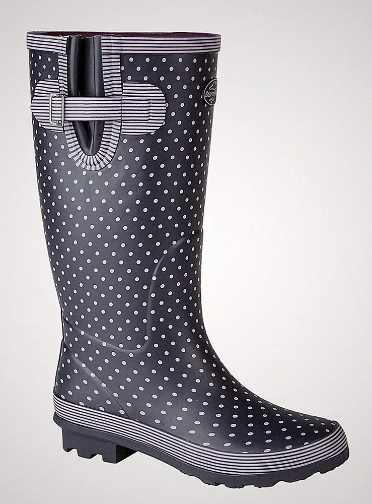 Gepunktet Schneestiefel