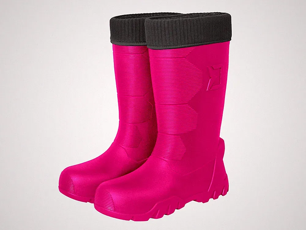 Damen Gummistiefel pink Winter Stiefel gefüttert Angelstiefel EVA Winterstiefel