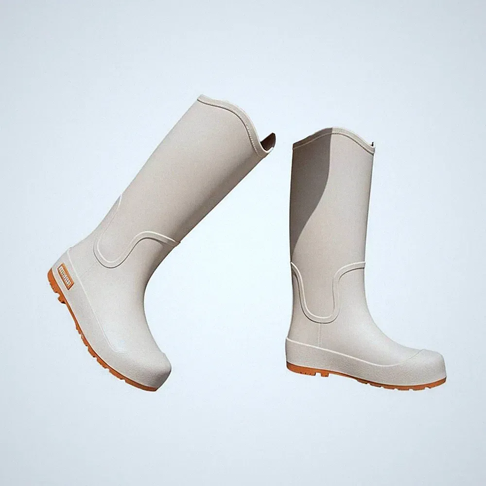 Damen-Gummistiefel, Rutschfest, Kniehoch, Koreanisches Design, Für