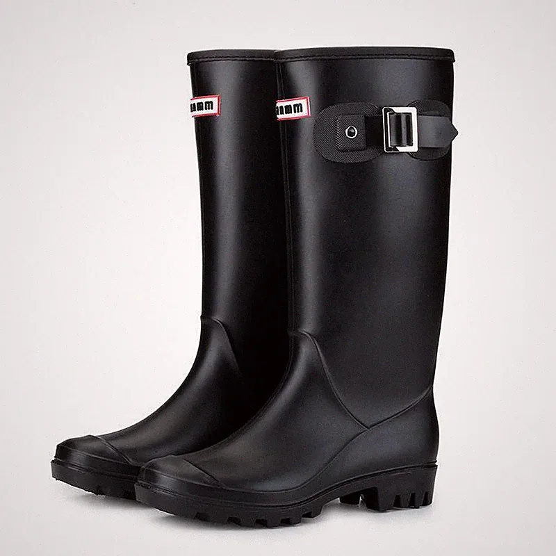 Damen Gummistiefel Wasserdicht Gummistiefeletten Regenstiefel Hoch Gartenstiefel