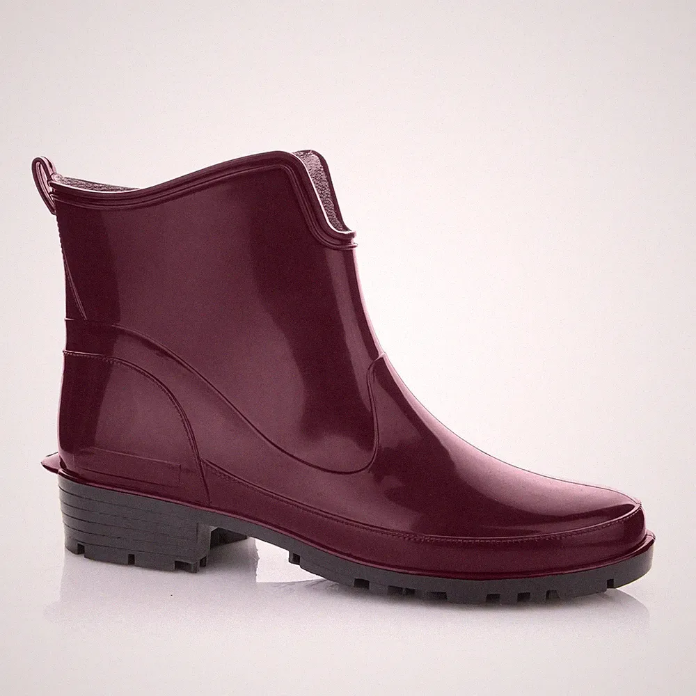Damen Gummistiefeletten Kurze Gummistiefel Knöchel Regenstiefel Elke 3642 EU...
