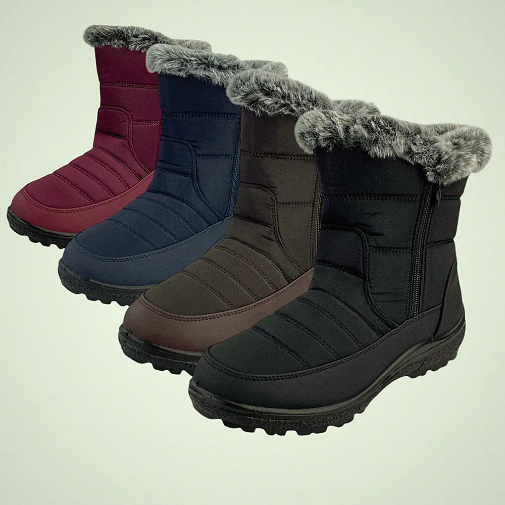 Damen Kinder Stiefeletten Stiefel Boots Warm gefütterte Schneestiefel