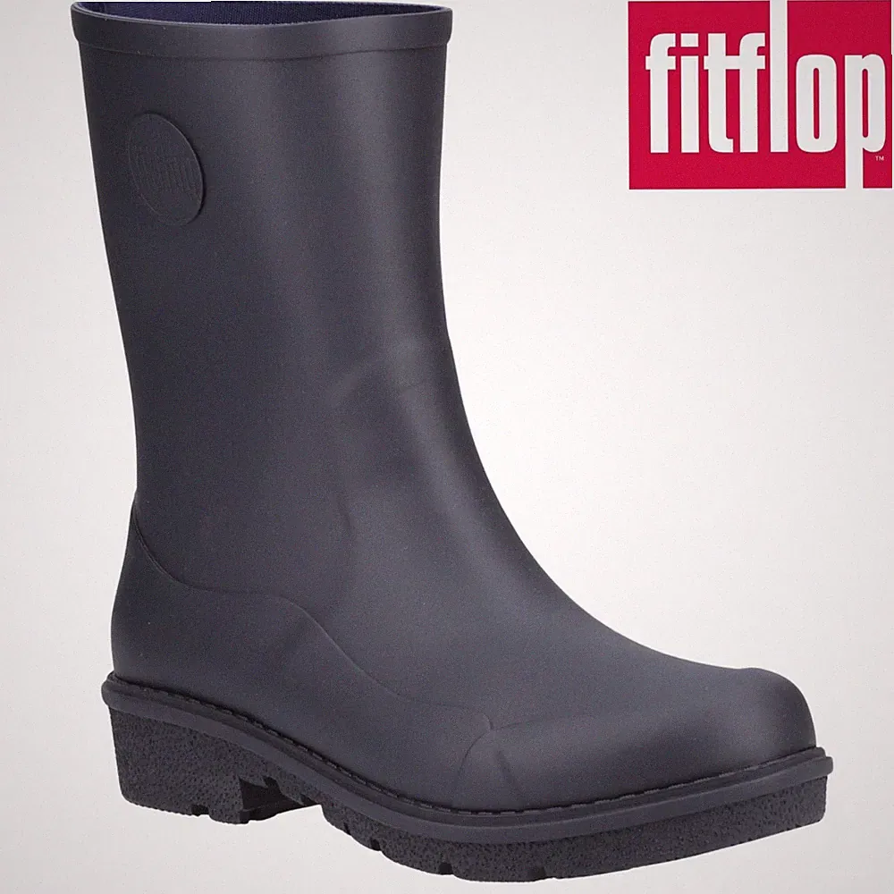 Damen Kurz Waden Gummistiefel Fitflop Wonderwelly Leicht Gummi Damen Stiefel