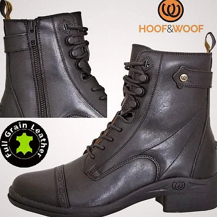 Damen Leder Paddock Reitstiefel Klassisch Jodhpur Reiten Freizeit Hof Schuhe