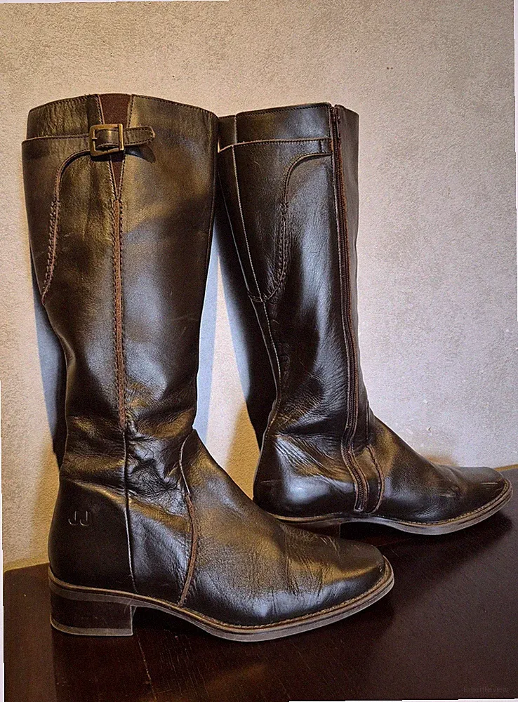Damen Leder Stiefel JJ FOOTWEAR