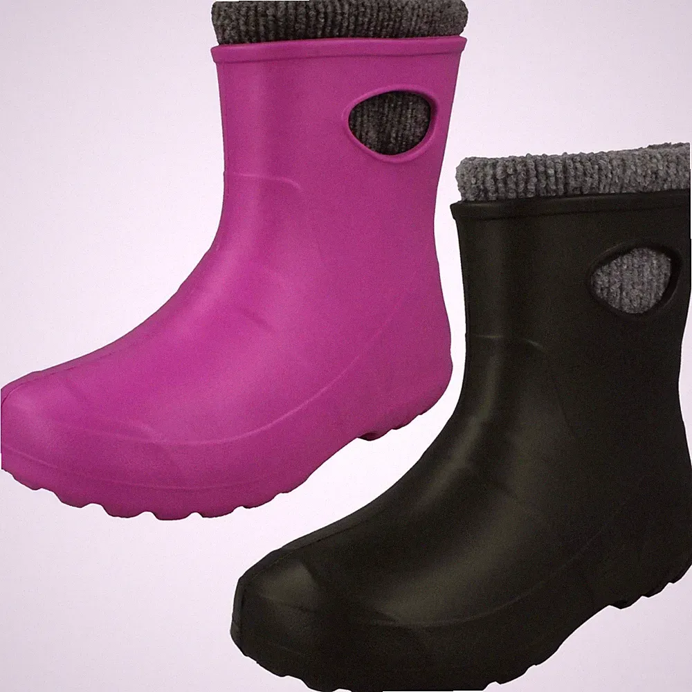 Damen Leon Boots Co Warm Gefüttert Gummistiefel Garten Knöchel U / Licht Stiefel