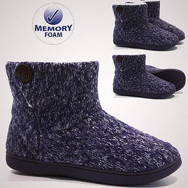 DAMEN MEMORY FOAM PLIPPER WINTERFELL KOMFORT SLIPPER WARM WINTERSTIEFEL GRÖSSE