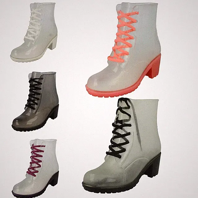 Damen Mid Heel Wellington Spot On