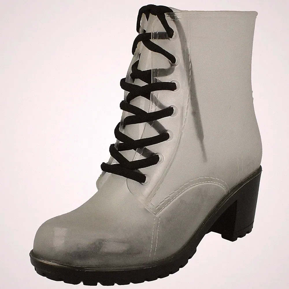 Damen Mid Heel Wellington Spot On
