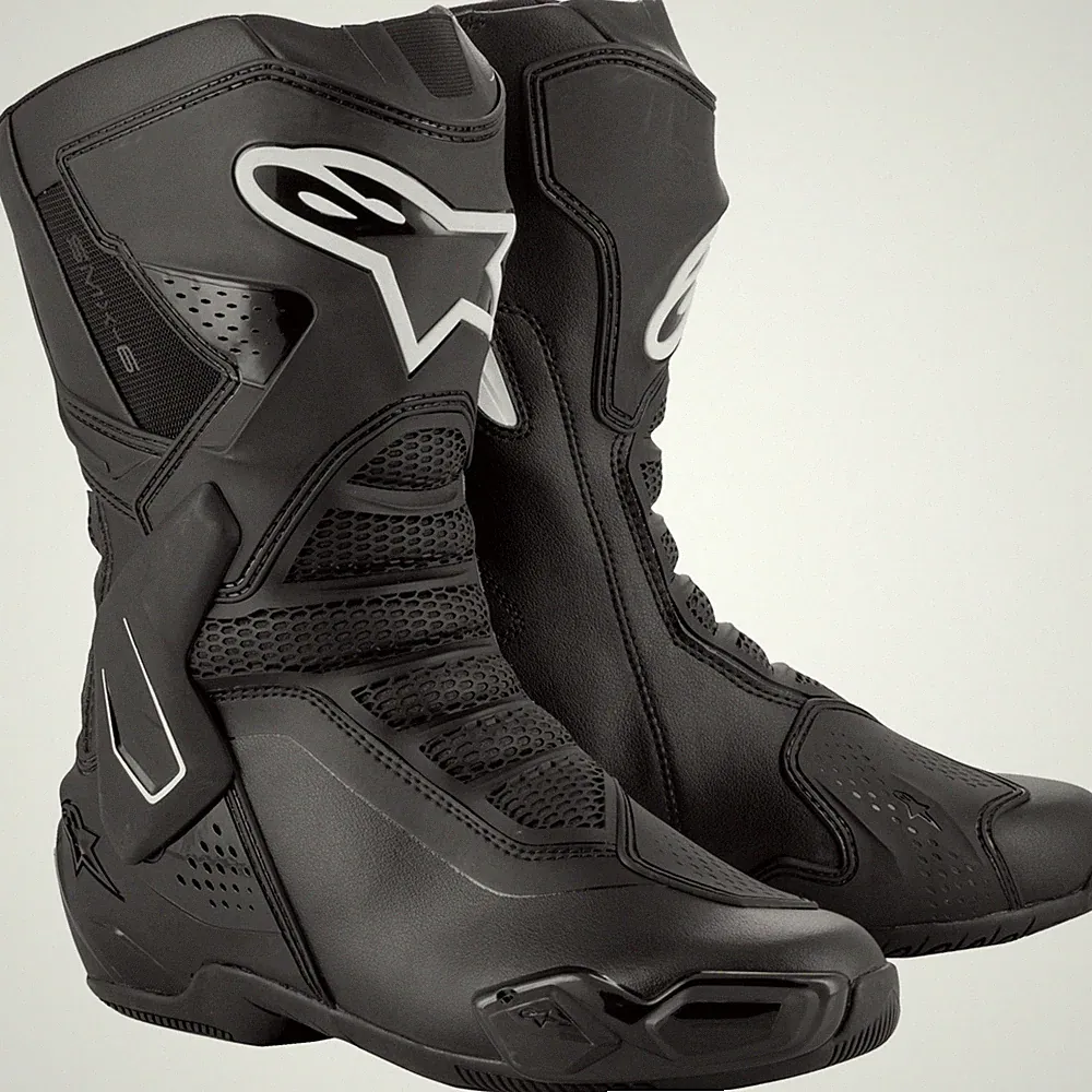 Damen Motorrad Stiefel 37 - Alpinestars Stella SMX-6 v3 - schwarz-weiß