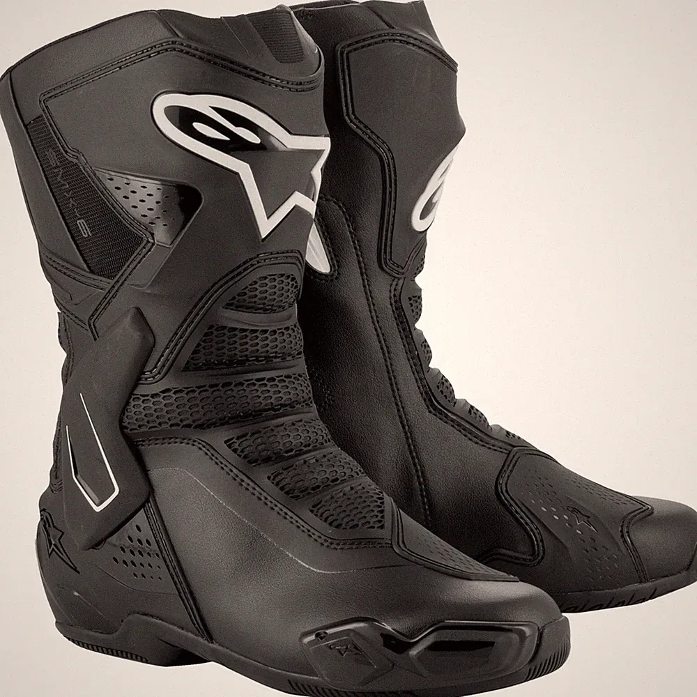 Damen Motorrad Stiefel 40 - Alpinestars Stella SMX-6 v3 - schwarz-weiß
