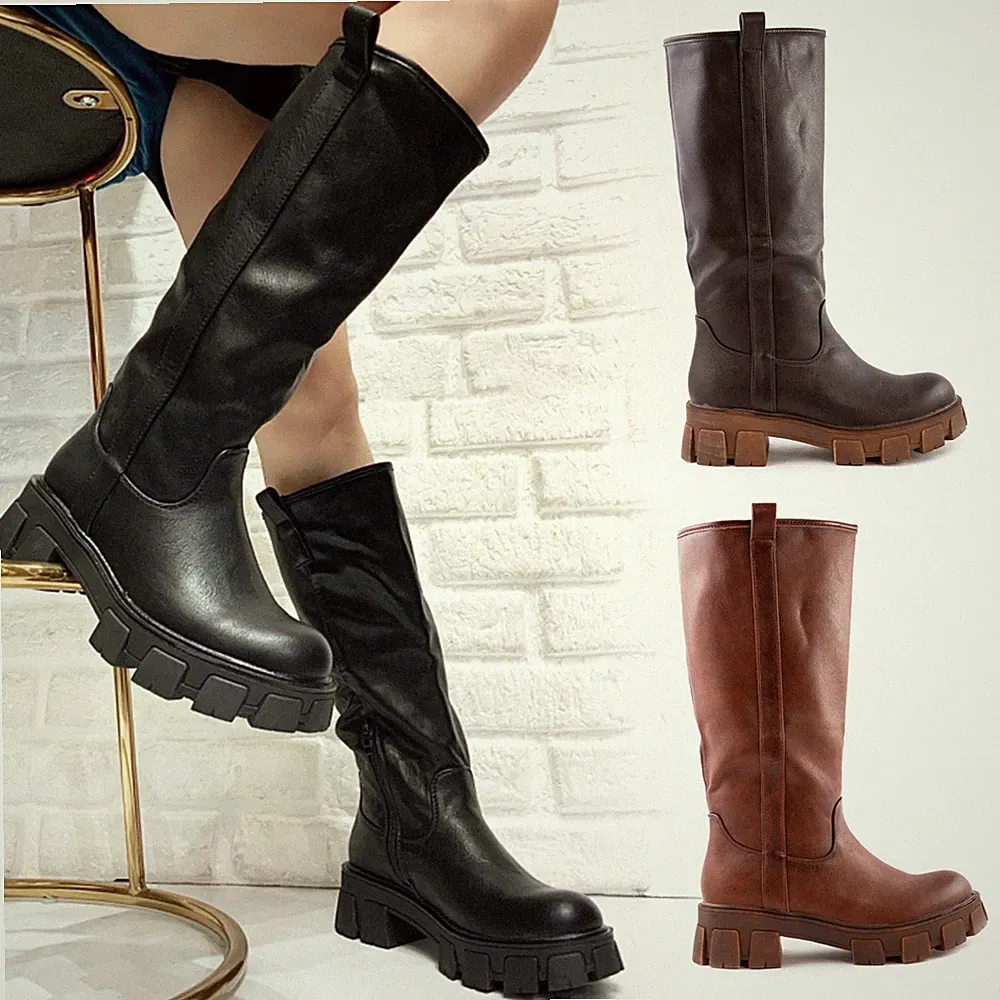 Damen Motorradstiefel Biker Boots Winter Freizeitschuhe TOOCOOL YG882