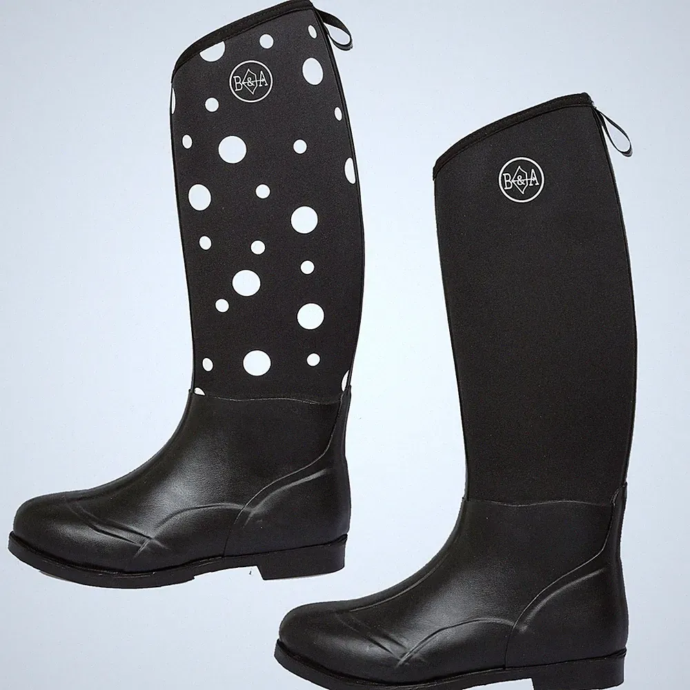 Damen Neopren Muck Stiefel lang wasserdicht Reiten Gehen stabil Wellington Schuhe
