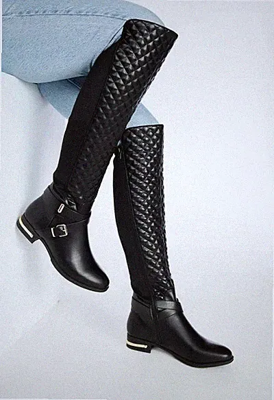 Overknee Gummistiefel Mit Absatz Damen