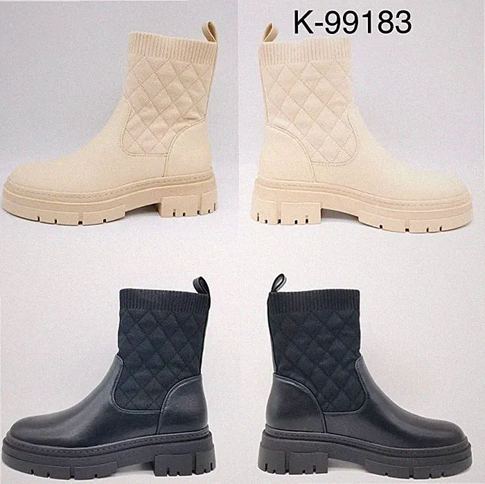Damen Plateau Stiefeletten Chelsea Boots Gummistiefel beige schwarz 36-41