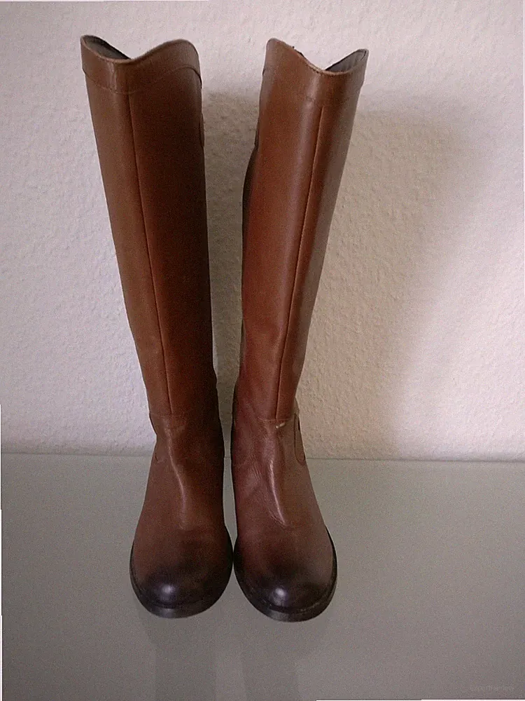 Damen Redfoot Echtes Leder Reitstiefeln Braun Mit Größe EU38/UK5/US7
