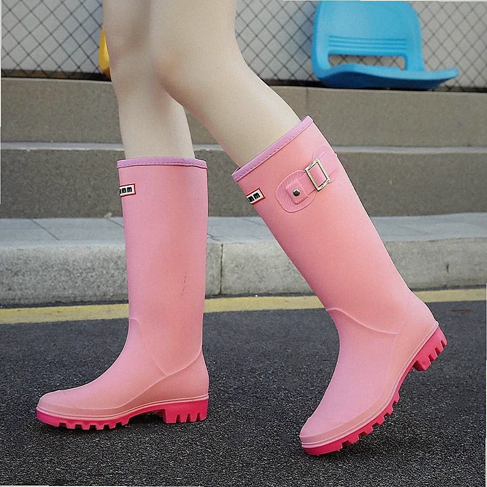 Damen Regenstiefel für die Arbeit im Garten, stilvolle wasserdichte Stiefel