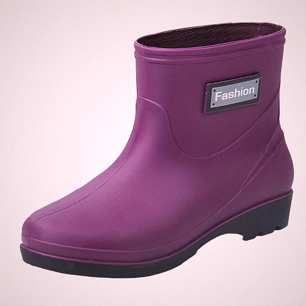 Damen-Regenstiefel, mittelhohe Stiefel, weiche Arbeitsstiefel für den