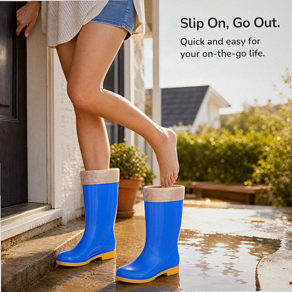 Damen Regenstiefel Slip-on, regenstiefel damen - für den Garten
