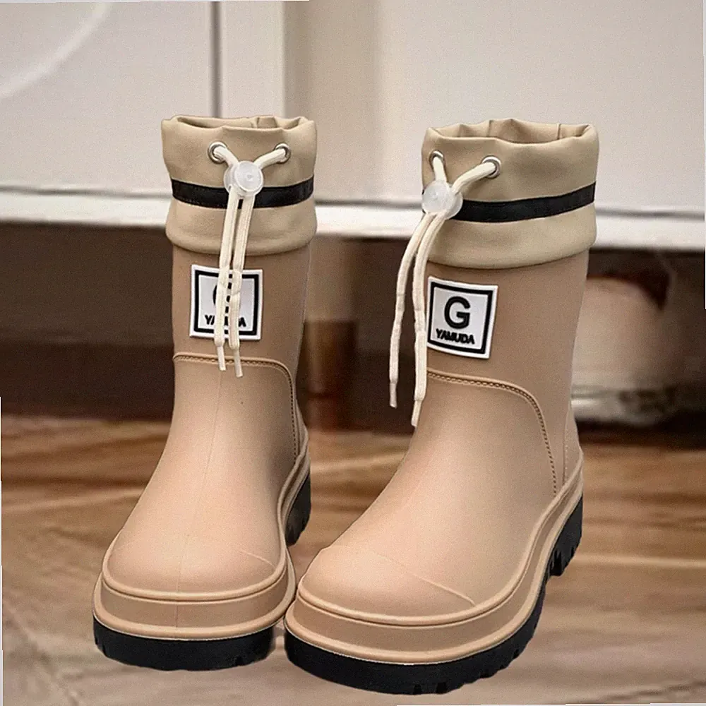 Damen Regenstiefel Wasserabweisende Gartenschuhe zum Wandern Reisen Straße