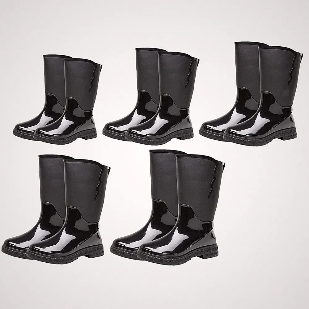 Damen Regenstiefel wasserdicht trendige Gartenschuhe für Camping im Freien